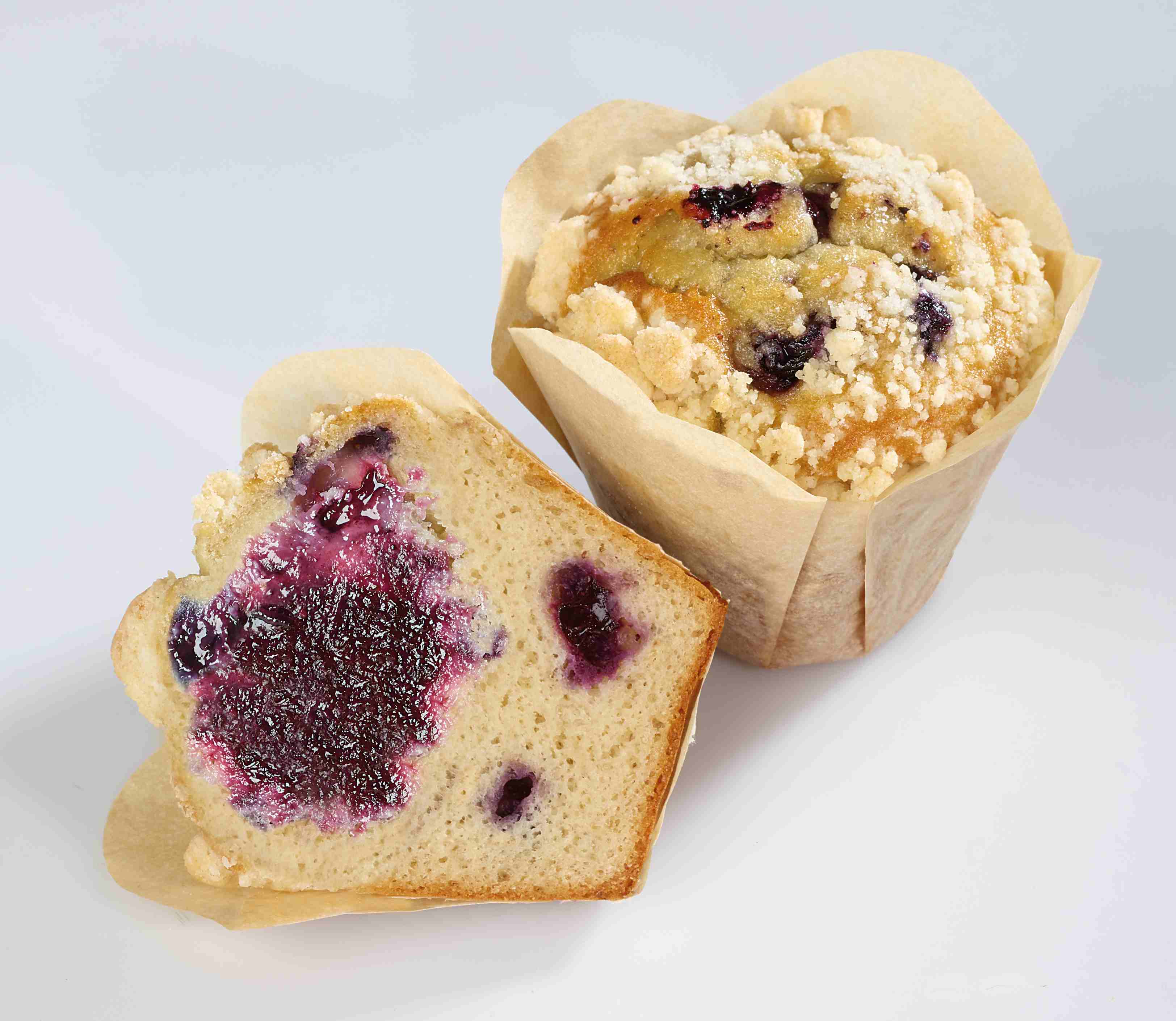 Blueberry Crumble filled Muffin